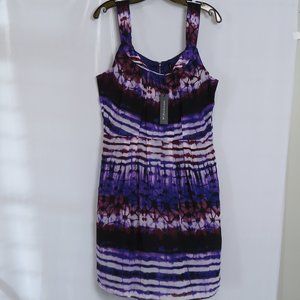 NWT W118 by Walter Baker Purple Desert Island Natalie Dress Size L MSRP $158